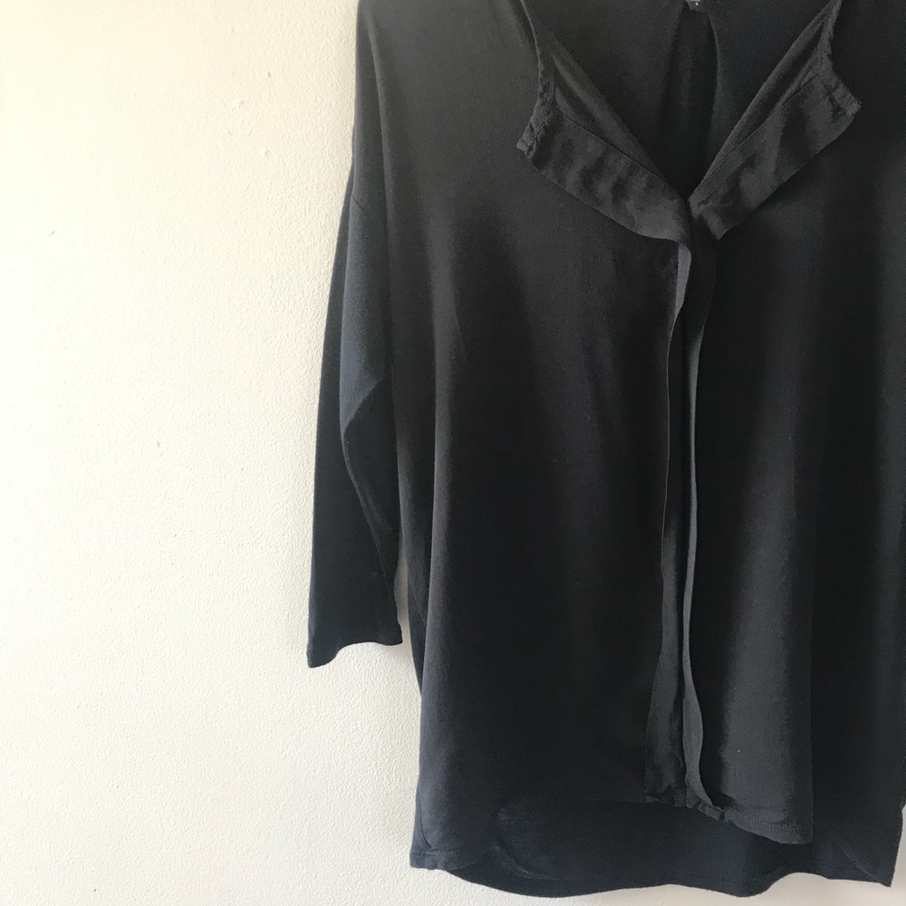 Gap 3/4 Sleeve Placket Blouse